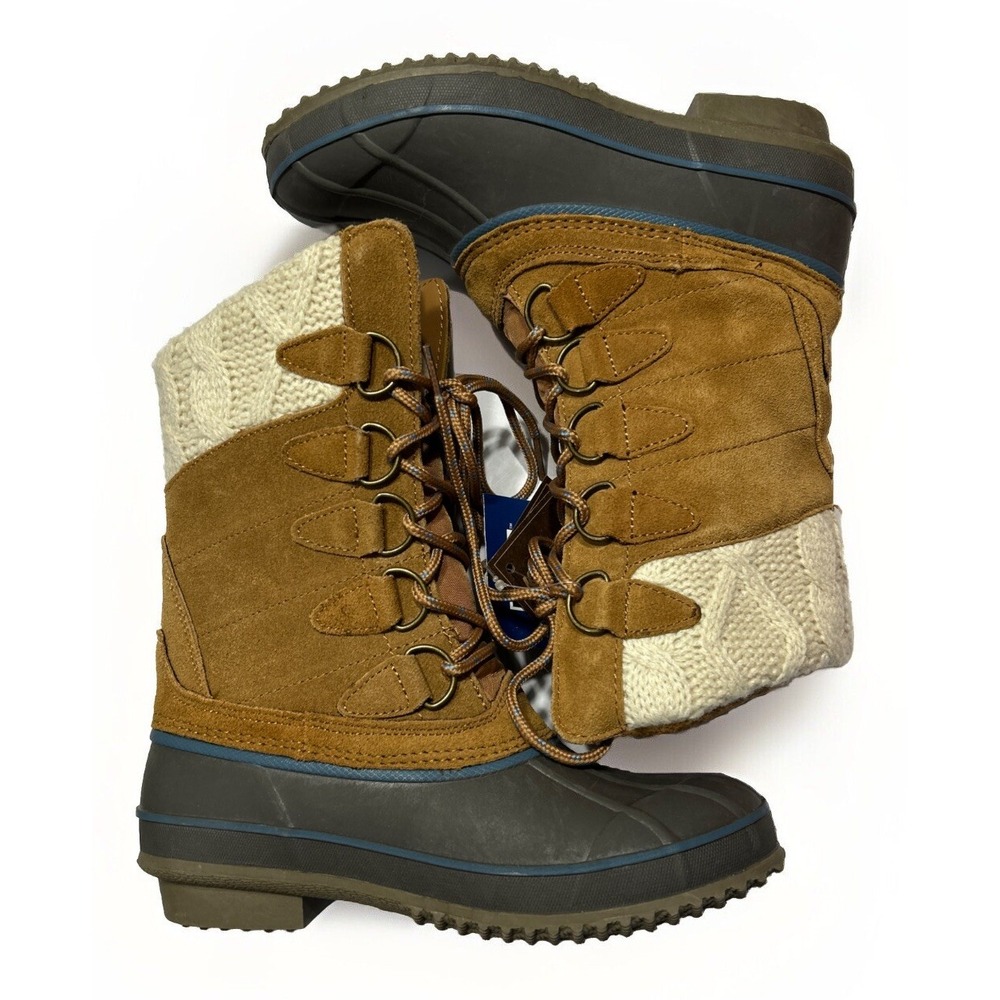 NWT‎ Khombu Women's Boots Size 6M, Brown, Cozy Thermolite Cold Rated